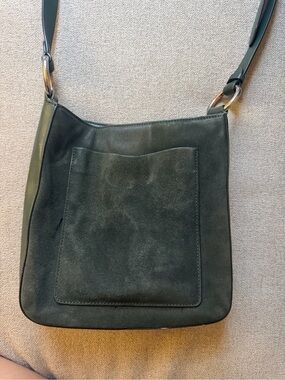Rebecca Minkoff Suede Shoulder Bag - Dark Green